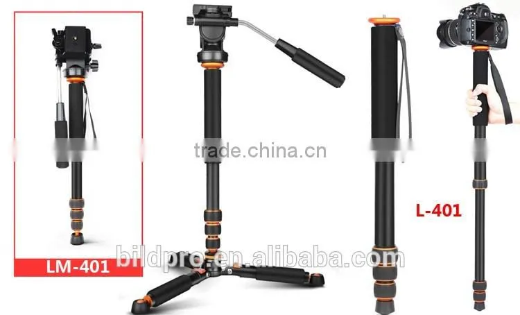 BILDPRO Foldable Monopod Outdoor Photography Portable Camera Stand Go Pro Accessories Monopod Stick