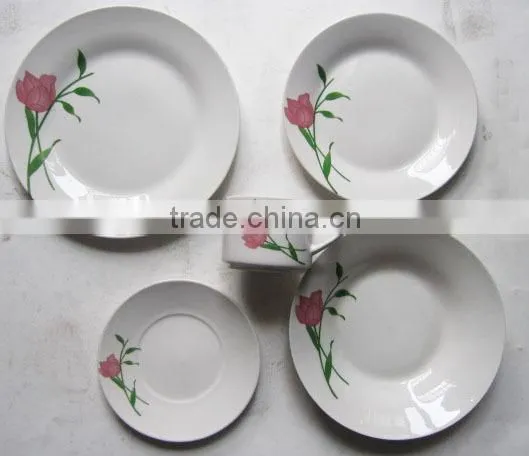 Tulip design porcelain dinnerware