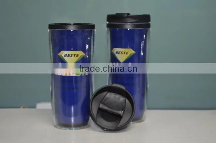 13oz Custom logo plastic color changing magic travel mug