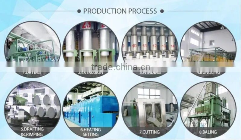 polyester staple fiber 7Dx64MM HCS