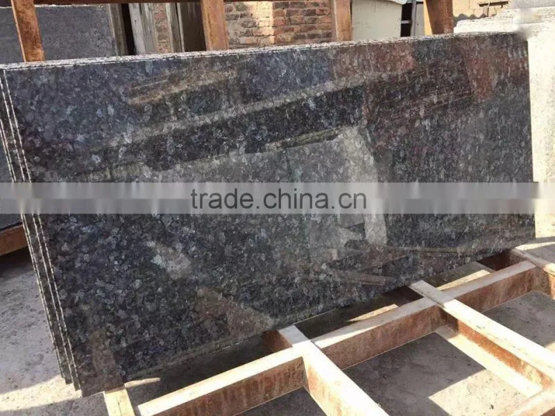 Blue pearl granite slab