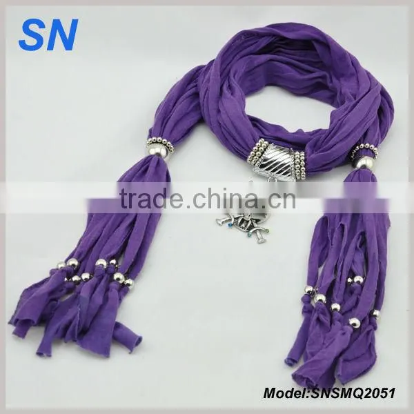 Phoenix patterns crystal pendant scarf/lovely scarf