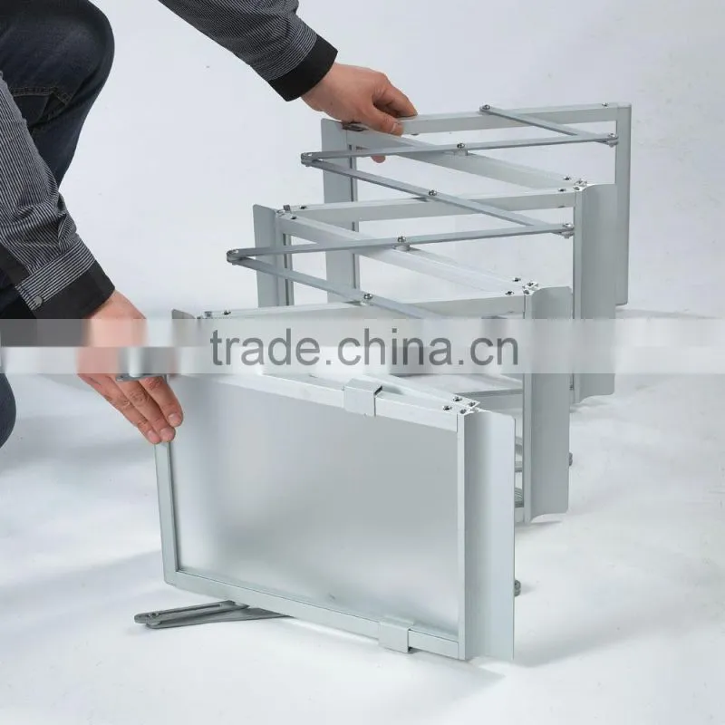A4 size foldable acrylic leaflet rack