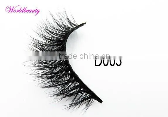 real mink false eyelash with private label volume 3D mink lashes