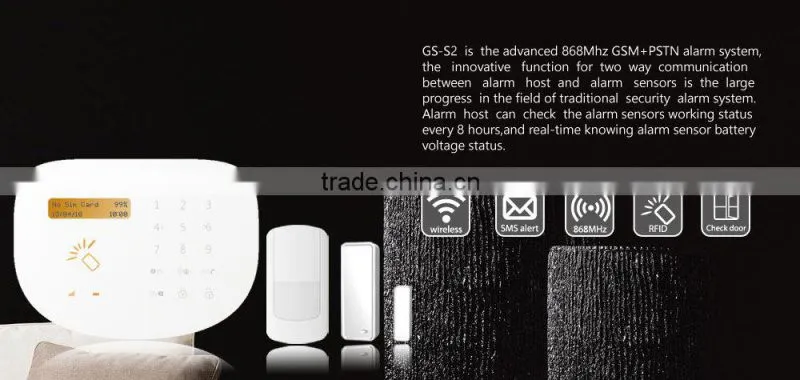 New Security Solution with Mobile phone APP ! Burglarproof RFID home alarm & GSM SMS security system