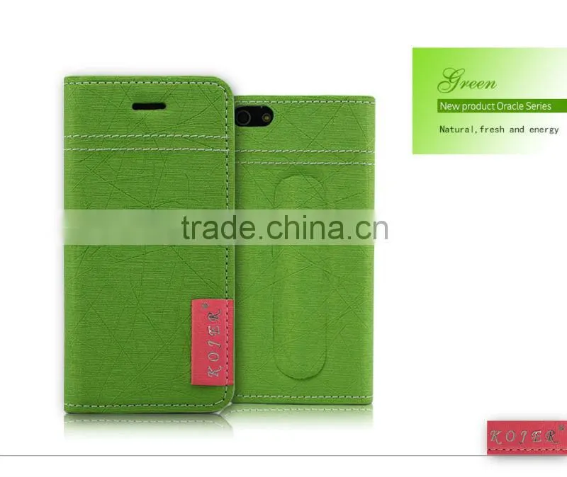 PU leather Phone Case with Card Slots inside for iPhone 5/5s