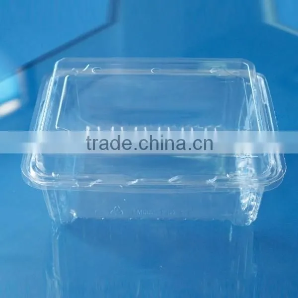 High quality Disposible plastic food PET tray/strawberry/blueberry clamshell tray