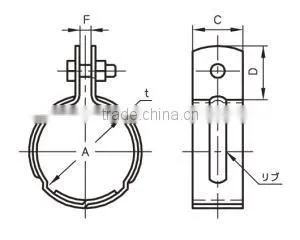 A10208-3 AKAGI pipe holder name of construction tools