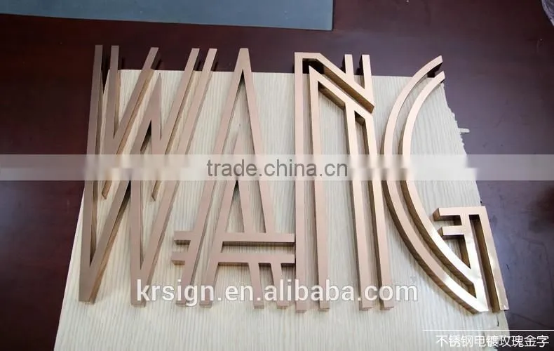 custom 3d letter outdoor sign for display at manufacture price