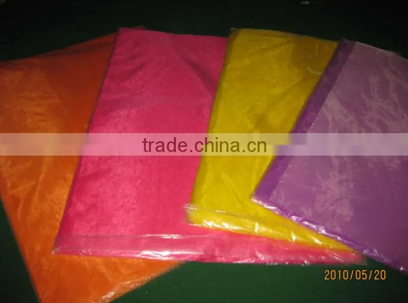 Colorful Organza Sheets for flower wrapping with hot cut edge