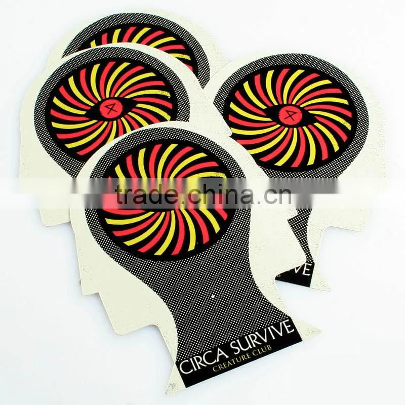 Custom labels wine roll rubber metal clothing label sticker printed die cut heat transfer stickers hologram labels-- DH 1171