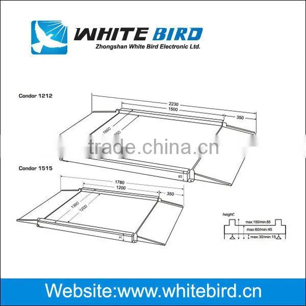 Stainless Steel Platform Weighing floor scale 1000kg/3000kg