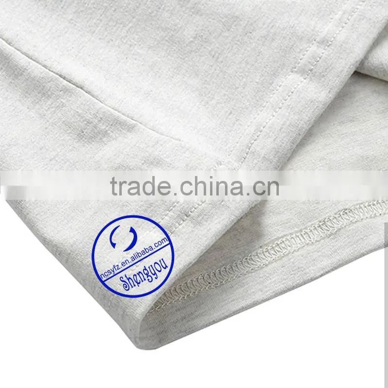 Custom round neck cotton mens t-shirt with pocket