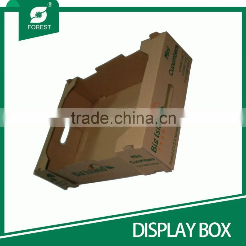 DOUBLE WALL CORRUGATED DISPLAY CARTON TRAYS FOR PACKING FRESH FRUITS WITH CUSTOM PRINT