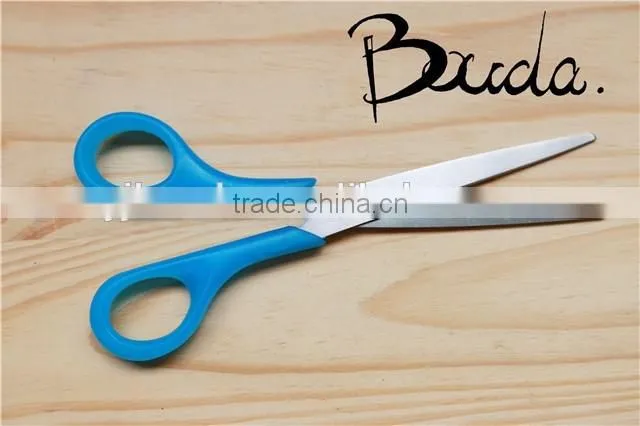 5" Stationery stainless steel student scissors with plastic handle BD-S1706