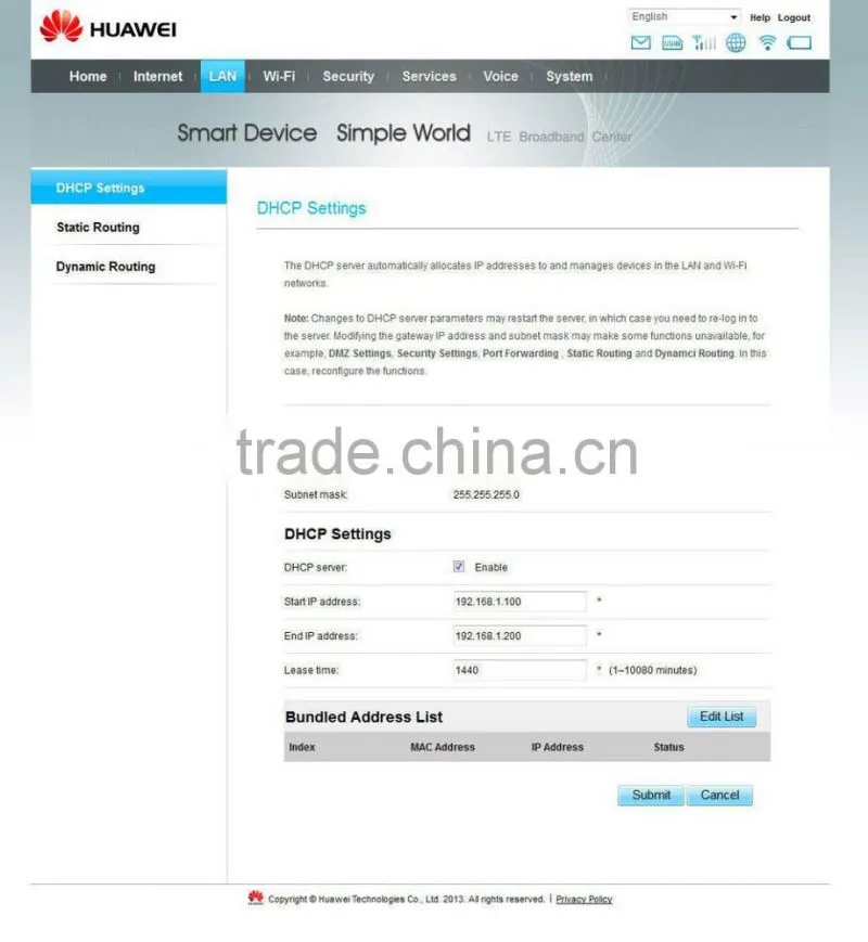 Huawei E5172s-22 LTE FDD800/900/1800/2100/2600Mhz TDD2600Mhz Wireless Gateway Router