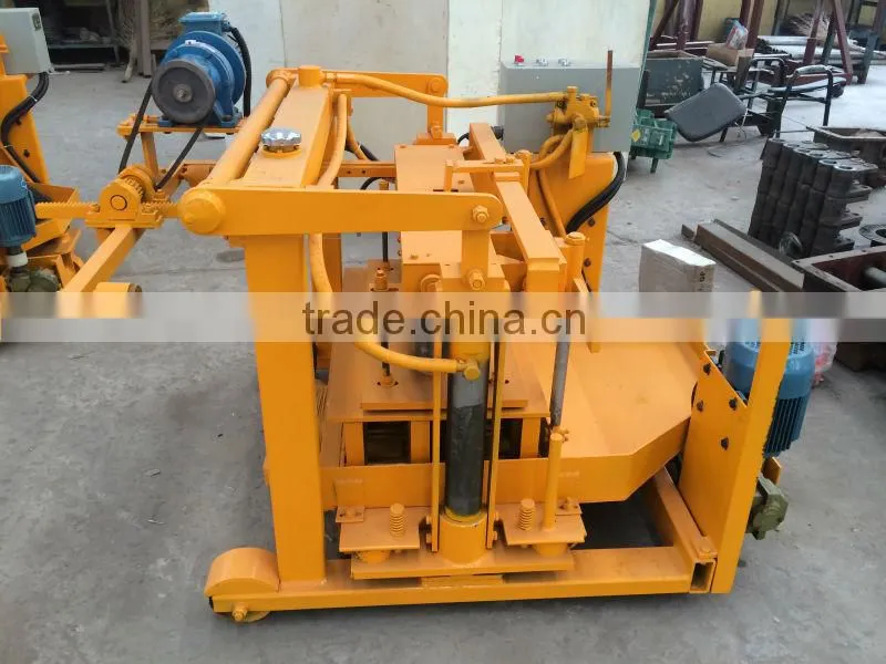 QT40-3A moving hollow block making machine cement egg laying brick machine price