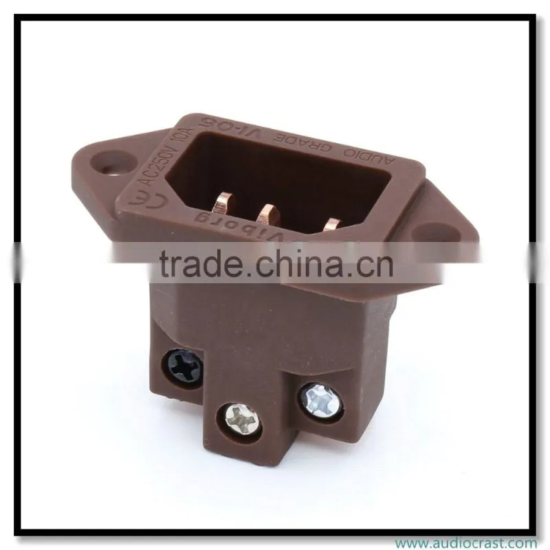 OEM/ODM Pure Copper AC Power Socket Audio Grade IEC Inlet Socket