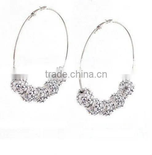 basketball wives hoop earring/shamballa crystal earring