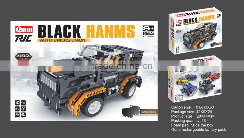 BNR900242 Racing Fire Rc car plastic Building Blocks