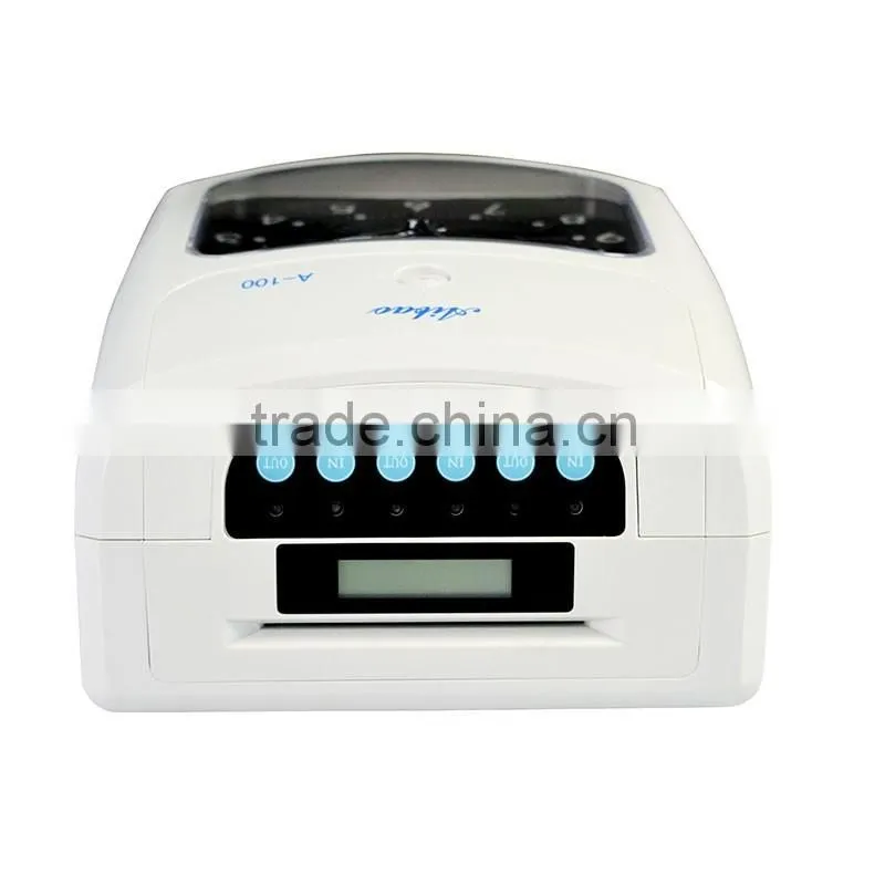 card punching attendance time clock/analogue time clock attendance machine