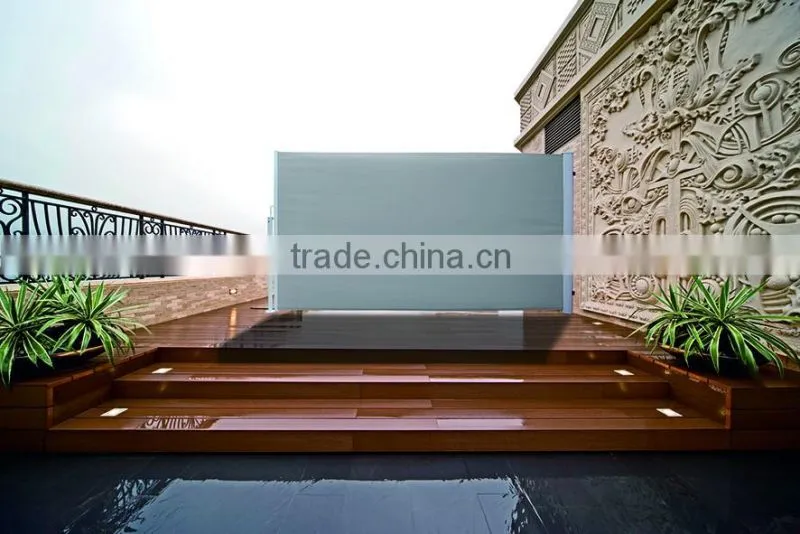Home Garden Wind Screen Retractable Side Awning