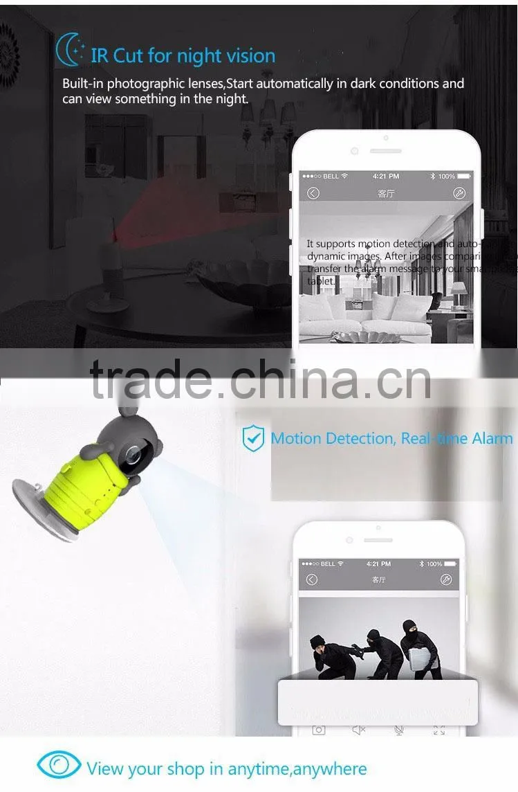 Clever Dog and Little Bear WIFI Camera with IR Cut Night Vision Max support 32GB TF Card IP Camera Surveillance Wireless Camera