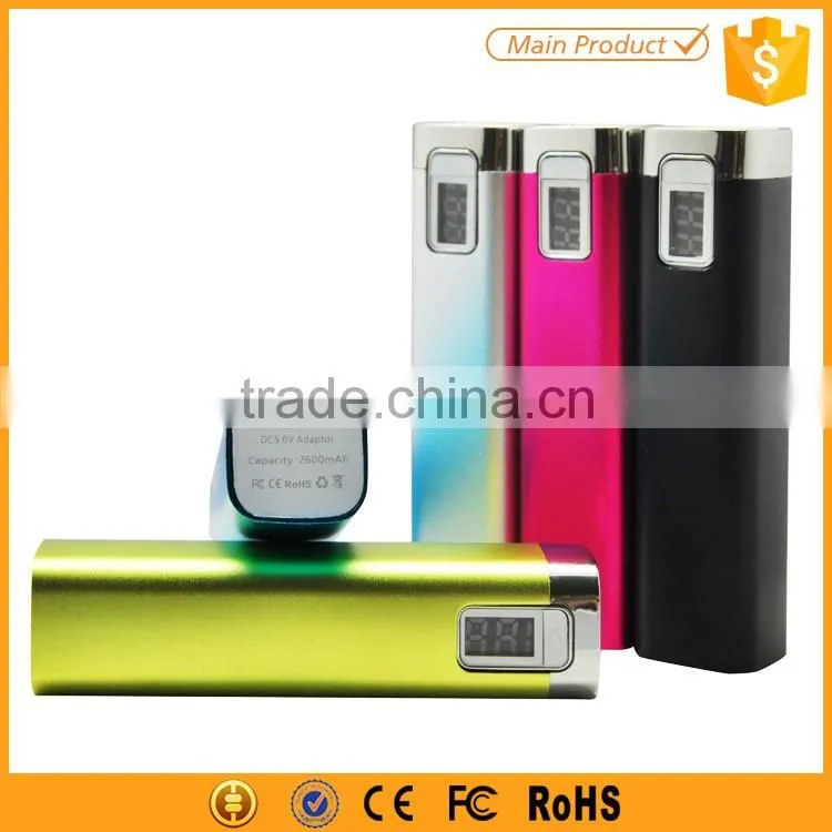 Portable RoHS Power Bank 2600mAh with VFD Display