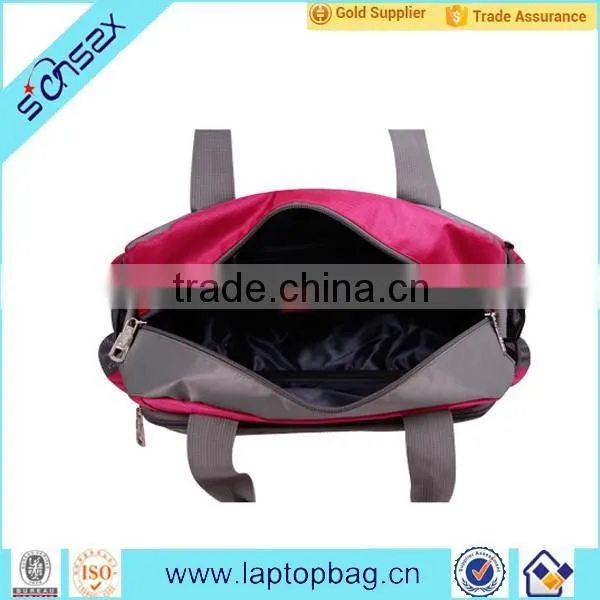 2016 New fashion folding travel bag with shoes compartment