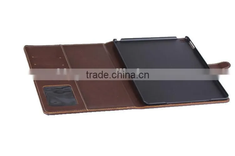 Archaize Color pu leather folio flip Wallet case for ipad air 2, case for ipad 6
