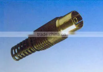 9.5mm right angle tv jack ABS material white color rohs comliant