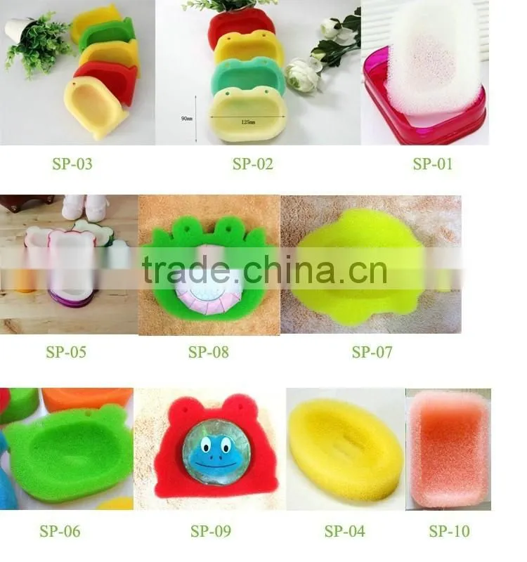 Promotion cleaning items dish cleaning holder scouring wash sponge