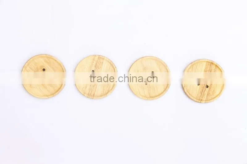 4pcs be home natural acacia wood tea & coffeee cup coaster