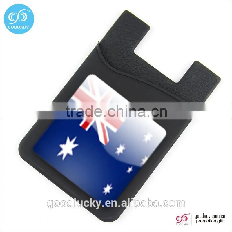 Guangzhou Factory direct 3M silicone card holder adhesive back Smart mobile phone card holder