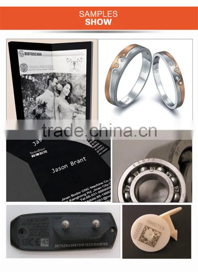 marking engineering plastics and electroplating materials laser marking machine 2year warranty