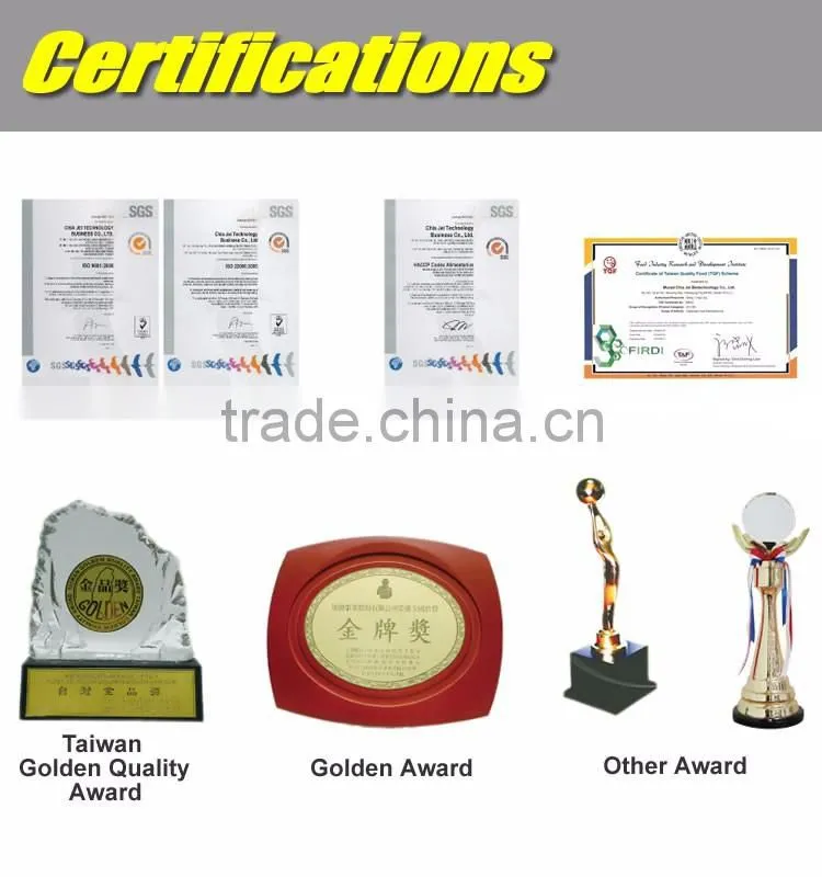 Personal care certificate Trionyx soft capsule food supplement