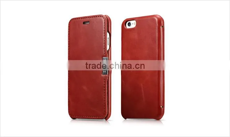 ICARER Genuine Leather Wallet Case for iPhone 6 / 6s /6 plus Flip Cover Vintage Series