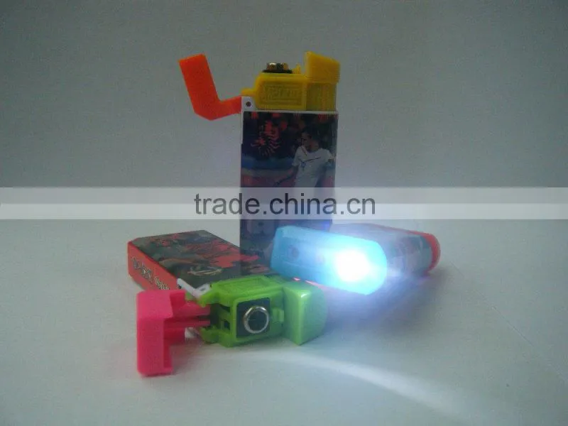 led windproof lighter with color laber