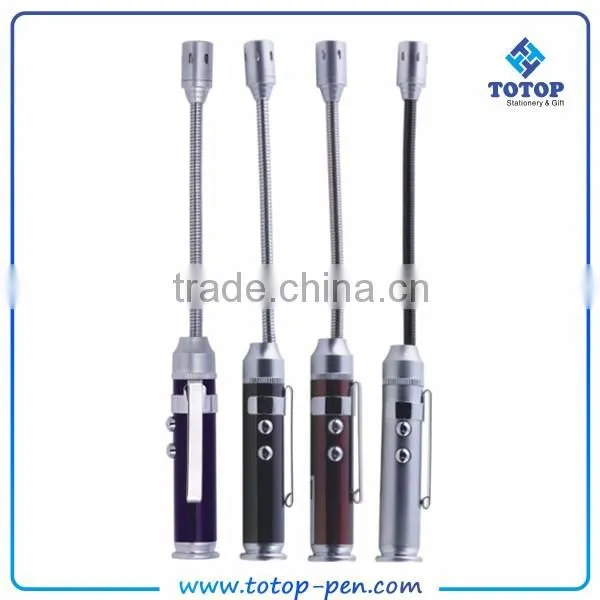 New design laser glitter cutting metal ball pen