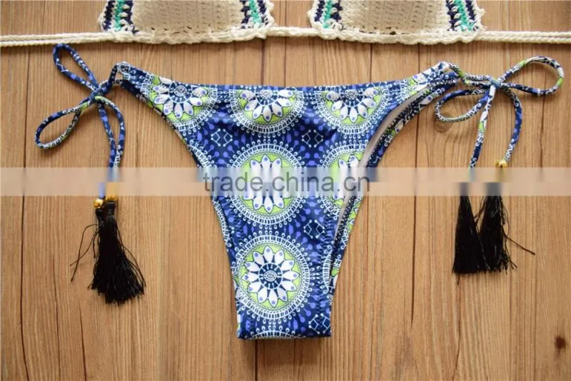 triangle crochet bikini, Supplier of Crochet handmade knitted Bikini