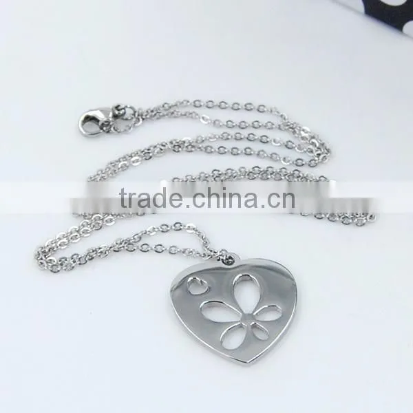 Various image laser cut on stainless steel pendant jewelry