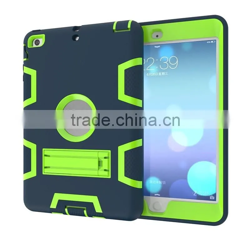 Fashion and special designde Contrast color tablet case for ipad mini 3 with kickstand