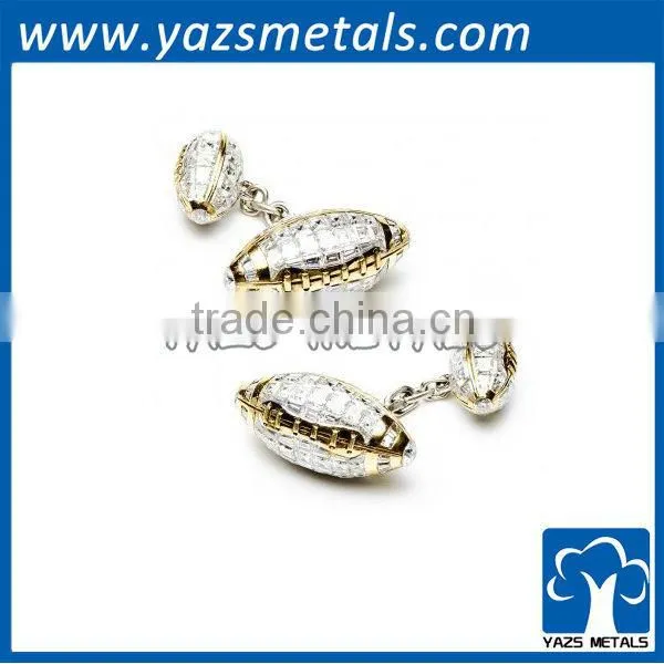 custom plating metal engrave 3D skull cufflinks manufacturer