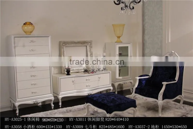 Home furniture hand carving classic living room sofa set
