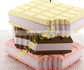 chocolate shaped memo pad note book