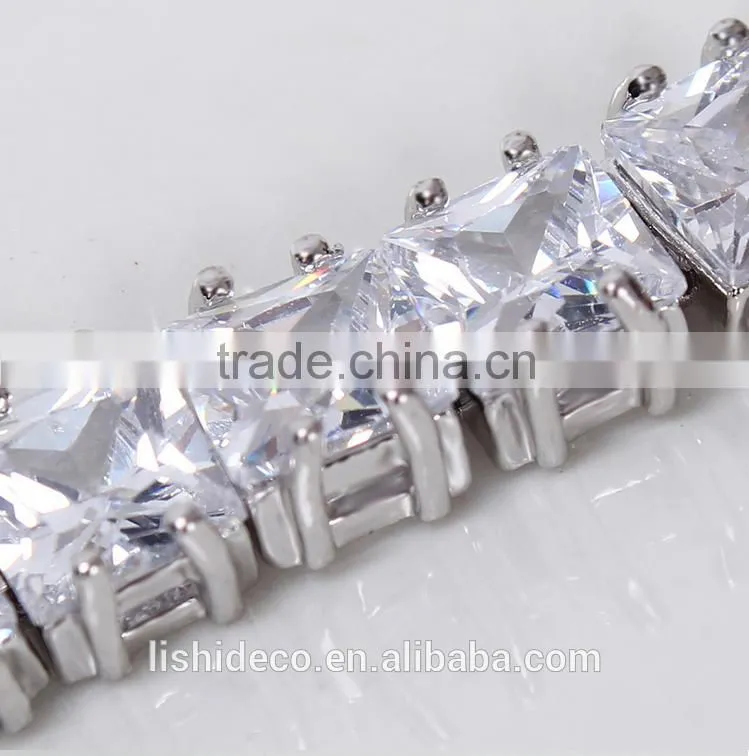2016Lateste Chinese Factory Stone Bracelet Luxury Fashion Brass Crystal Bracelet Jewelry For Sale