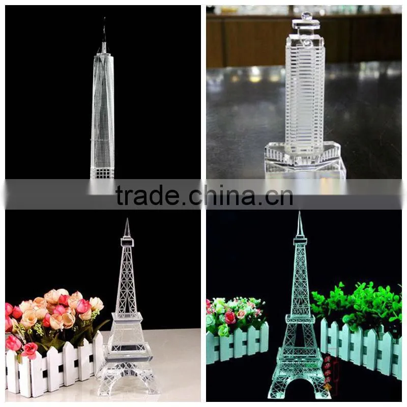Exquisited Crystal Glass Freedom Tower For New York Souvenir