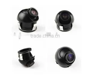 360 degree backup rotation HD mini fish eye car camera for car parking