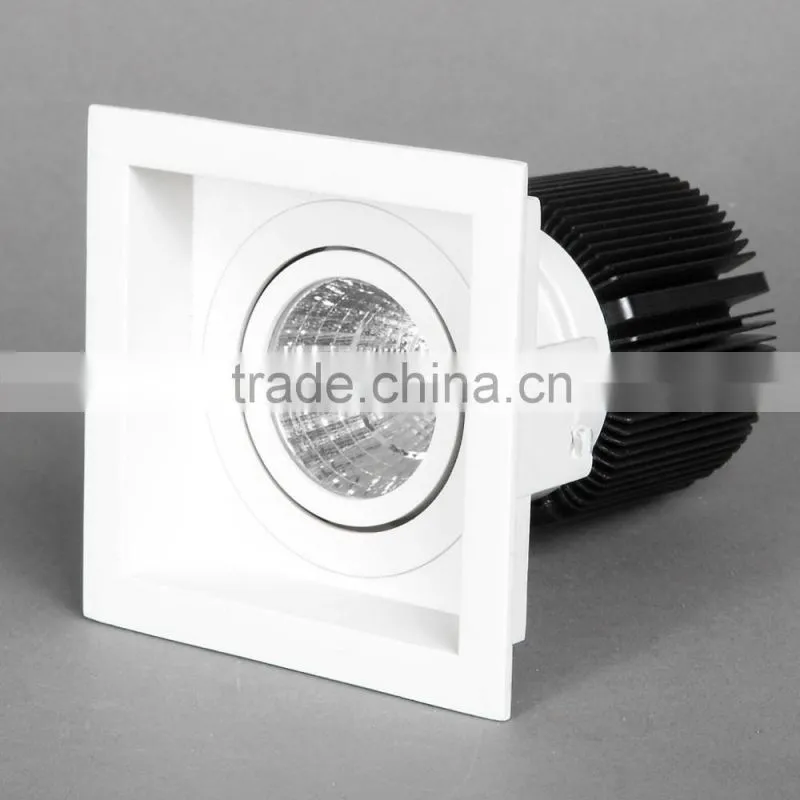 Square adjustable 6w 9w 13wled spotlight with aluminum heat sink