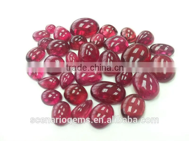 #CAZZ Natural Multi-Shape Cabs Loose Gemstone Rubellite Cabochon